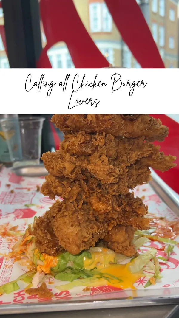 The video showcases Butchies, a fried chicken restaurant in London. It features various chicken burgers (Buffalo Chicken Burger, BBQ B-Boy), halloumi fries, cheese fries, mac and cheese, and desserts (sorbetto, gelato). The presentation focuses on close-ups of the food, highlighting its textures and colors. Plant-based options are mentioned. The main focus is showcasing the food and the restaurant's ambiance.
