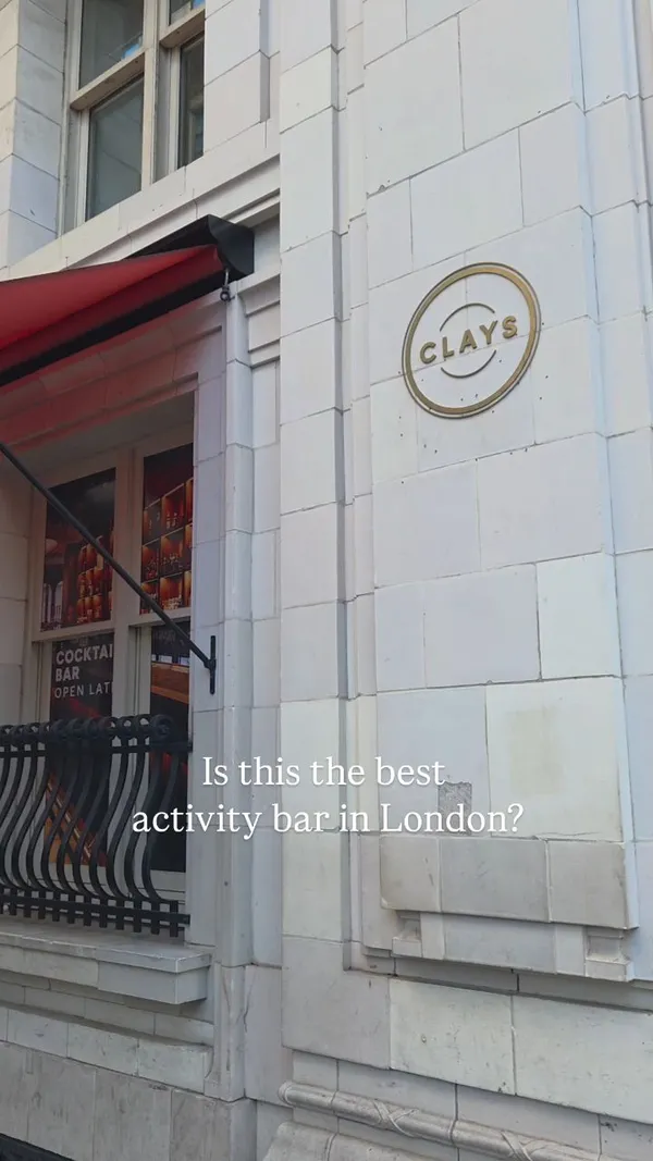 A short, energetic video showcasing Clays, an activity bar in London. The video features the creators participating in virtual clay pigeon shooting, enjoying cocktails, and highlighting the venue's lively atmosphere, making it suitable for dates or group outings.
