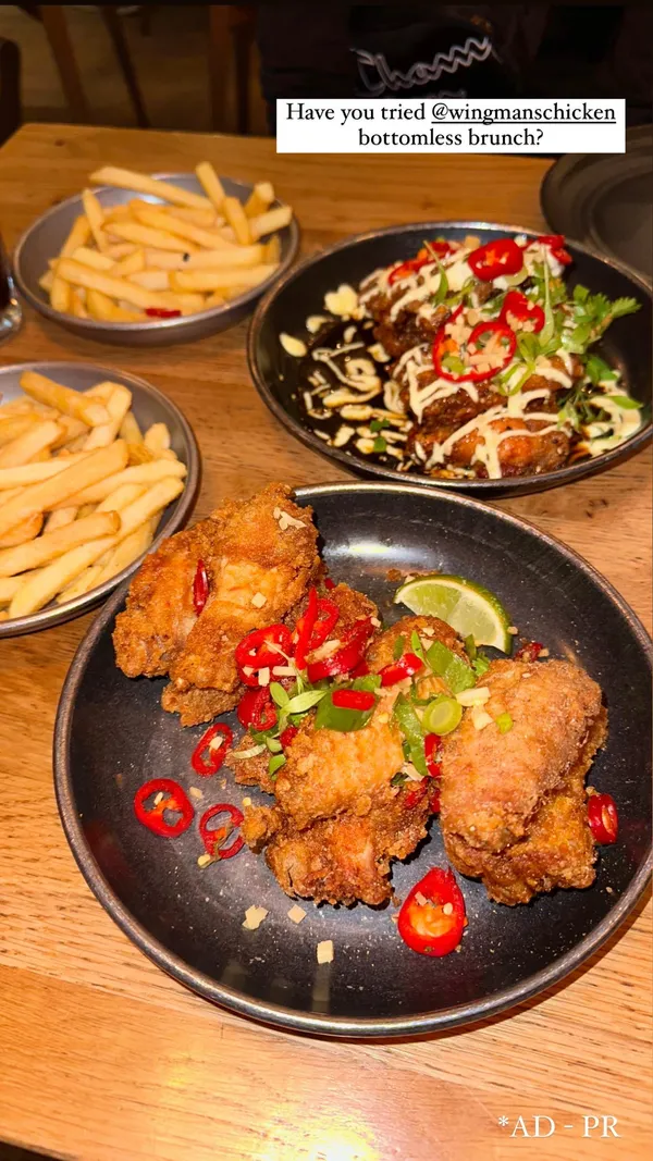 *AD - PR Have you tried @wingmanschicken bottomless brunch?