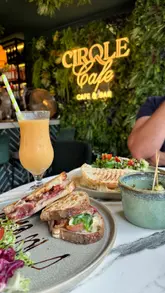 Delicious pesto and mozzarella bites at CIRQLE cafe and bar in Christchurch, perfect for lunch or evening drinks.