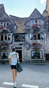 Cyclists enjoying a scenic bike ride from Bristol to Bath, stopping for breakfast and afternoon tea along the way.