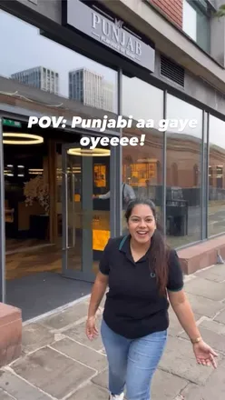 Guests enjoying a delectable Punjabi feast at My Punjab Restaurant in Manchester, featuring pani puri, lassi, and biryani.
