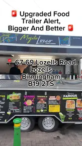 New food trailer at Mojito Locco in Birmingham offering upgraded menu and vibrant atmosphere for halal food lovers.