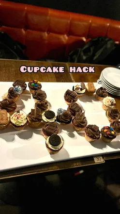 Delicious cupcake hack showcased with colorful frosting; perfect for sweet tooth enthusiasts and London foodies.
