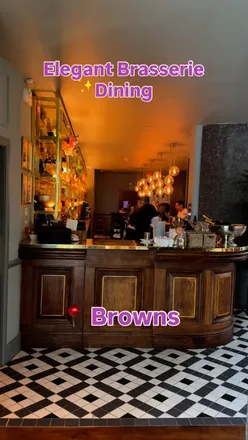 Elegant dining experience at Brown's Victoria featuring modern British cuisine and refined cocktails, just steps from the West End.