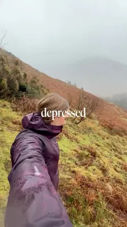 Person sharing wellness tips for winter, emphasizing self-care, therapy, and balance for mental health improvement.