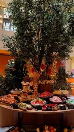 Unlimited brunch at LAVO featuring fresh seafood, porchetta, handmade pasta, and decadent desserts in London.