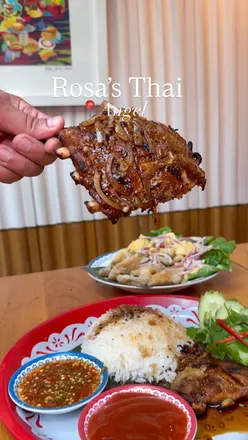 Enjoying Rosa's Thai Saiphin’s Set Lunch Menu featuring delicious dishes and cocktails for just £15 in London.