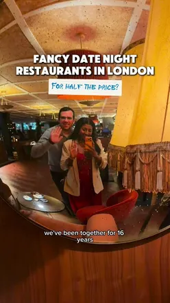 Couple enjoying dim sum at Yauatcha in London, promoting affordable date nights through the First Table app.
