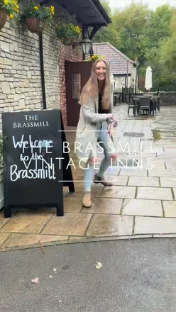 Delicious meal at The Brass Mill: warm camembert, beef slow-cooked on the bone, and chocolate fondant for dessert.