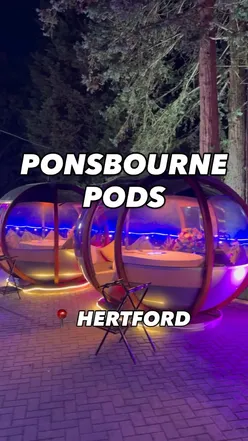 Dining experience in a private pod at Ponsbourne Pods, Hertford, showcasing authentic Indian halal cuisine and mocktails.