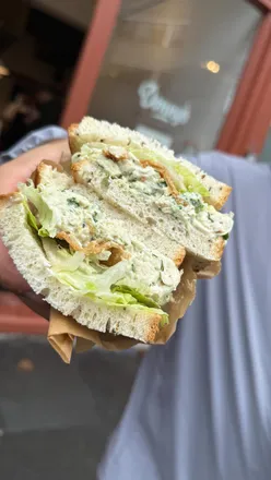 Delicious Chicken Caesar, Brisket Sarnie, and Tuna Melt at Donny's new East London sandwich shop.