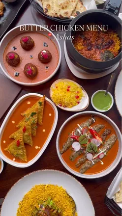 Delicious butter chicken dish at Asha’s Birmingham, a celebrity dining hotspot, featuring an indulgent new menu.