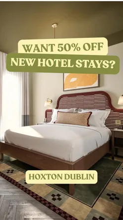 Preview of The Hoxton Hotel Dublin, highlighting travel membership benefits like 50% off and dog-friendly stays.