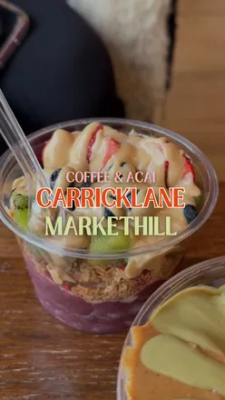 Delicious açai bowl enjoyed during the cosy season, thanks to a recommendation in Armagh, Northern Ireland.