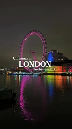 London Christmas market with festive lights and decorations, showcasing magical holiday spirit and cozy cafés.
