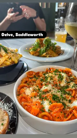 Delicious N’duja orecchiette with meatballs at Delve in Saddleworth, family-friendly dining with amazing menu options.