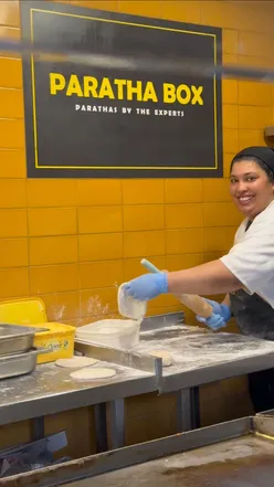 Enjoying homemade Aloo parathas at Paratha Box Glasgow, with a special £1 deal on October 25th. #ParathaBox