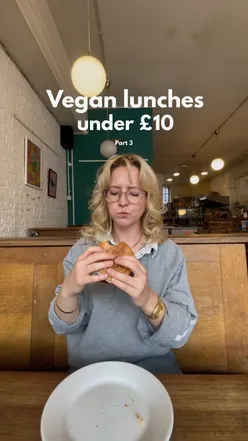 Affordable vegan lunch options at Café Kino in Bristol for under £10, featuring fresh and vibrant dishes.