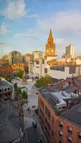 Chotto Matte rooftop bar & restaurant in Manchester, showcasing Japanese-Peruvian cuisine and stunning city views.