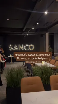 Bottomless pizza at Sanco Newcastle with various delicious toppings and sides, perfect for pizza lovers.