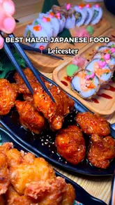 Delicious halal Japanese dishes at Maki & Ramen in Leicester: ramen, sushi, and desserts in a vibrant setting.