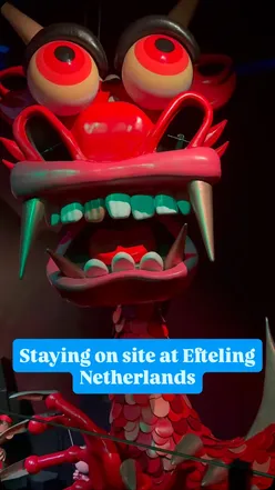 Family enjoying a magical stay in a treehouse at Efteling's Loonsche Land, surrounded by nature and fun activities.