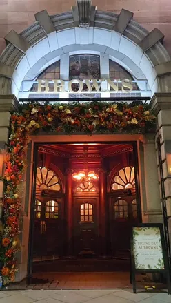 Festive dining at Browns Manchester for '12 Tastes of Christmas' with seasonal dishes and holiday ambiance.