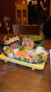 Sushi spread at Sanjugo Restaurant in Shoreditch, a finalist for Uber Eats Restaurant of the Year.