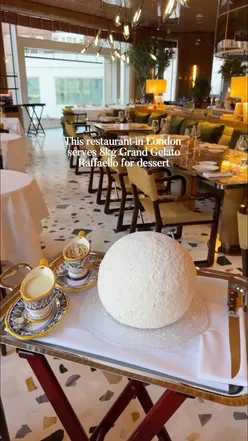 8kg Grand Gelato Raffaello dessert 🇮🇹✨ 

📍 ALBA London - Italian Restaurant Knightsbridge 70 Brompton Rd, SW3 1ER @alba_ldn 

📸 @kseniia.journey 

[press] #London #ItalianRestaurant #Knightsbridge #LondonFoodie