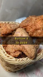 Foodie's bottom 5 picks for 2025 featuring fried chicken and burgers in London.