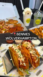 Delicious Nashville Tacos and food boxes at Bennies, Wolverhampton's first Nashville spot, rated 8/10.