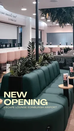 EDINBURGH AIRPORT’S NEWEST LOUNGE ✈️

📍 @escape_lounges 

We were kindly invited to try out the newest pre-flight lounge at @edinburghairport and we were not disappointed 🤩

• All inclusive food & drinks
• Prosecco on tap (!!!)
• Hot & cold buffet food with fresh pastries (we tried the breakfast menu but there is food 24H)
• Brand new renovation with all the ping & sage green vibes
• All for £38.99pp !!

I’d absolutely recommend booking in here before your new flight 🛩️🪐

[pr invite]