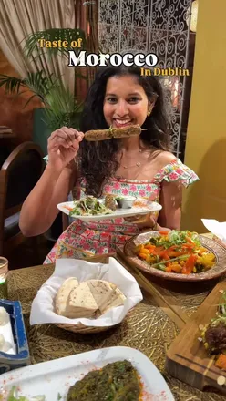 Delicious Moroccan baklavas at Dada restaurant, Dublin 2, with BYOB option for wine or beer.