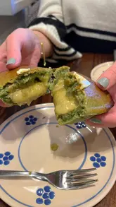 A short, engaging reel showcasing a brunch visit to an Italian cafe in Covent Garden, highlighting various dishes like French toast, pastries, and hot chocolate.