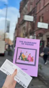 A vlog-style video documenting a mother-daughter trip to the Leeds Grand Theatre to watch an opera performance by Opera North.