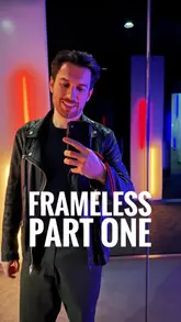 A creator provides a tour of the Frameless immersive art experience in London, highlighting the 'Beyond Reality' gallery and mentioning the adult-only late sessions.