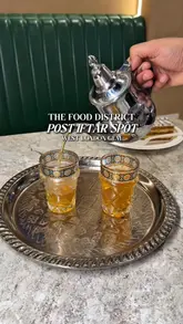 A fast-paced compilation reel showcasing various food vendors at The Food District in West London, featuring a wide array of dishes including burgers, tacos, duck, and desserts.