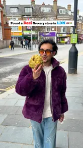 A creator visits Gayatri Farmer’s Store in Harrow, London, highlighting the wide range of Indian groceries, fresh produce, and snacks available, while also noting their UK-wide delivery service.