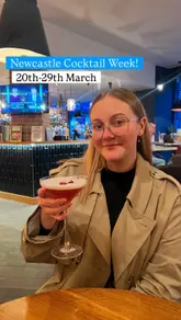 A montage video showcasing four different venues participating in Newcastle Cocktail Week, highlighting a signature cocktail at each location.