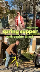 A promotional video for a supper club event featuring the two hosts, Sophie and Seb. The video uses a skit format to show the preparation process, including sourcing ingredients and assembling a focaccia dish, building anticipation for their upcoming event.