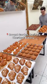 A promotional reel for a bakery pop-up event in Covent Garden, featuring a variety of freshly baked goods like croissants, choux buns, and cakes. The creator demonstrates the preparation and final presentation of the items, inviting viewers to attend the event.