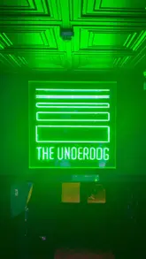 A promotional video for The Underdog in Cardiff, showcasing the venue's interior, atmosphere, and cocktail menu.