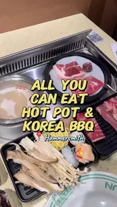 A review of an all-you-can-eat buffet in Hammersmith, London, that combines Korean BBQ and Chinese Hot Pot. The video highlights the variety of meats, seafood, sushi, and dessert options, as well as the unique feature of personal hot pot and grilling stations at each seat.