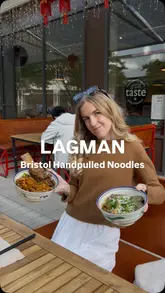A review of a Chinese noodle shop in Bristol, highlighting the hand-pulled noodles, the ordering process, and the free noodle refill policy.