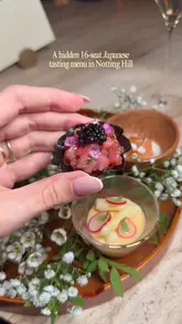 A visually stunning, polished reel showcasing a 16-seat Japanese-inspired tasting menu restaurant in Notting Hill, highlighting the precision and artistry of the dishes.