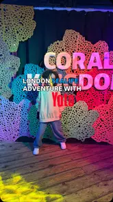 A family-friendly vlog showcasing a visit to Sea Life London, highlighting an interactive audio tour experience using a Yoto player.