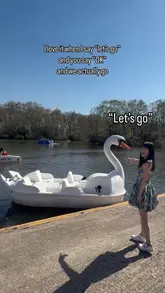 A couple spends an afternoon at Heaton Park, featuring a ride on a swan pedal boat followed by a meal at the park's cafe.