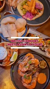 A fast-paced montage showcasing a variety of dishes and drinks at The Last Talisman, highlighting their fusion of British comfort food and Asian flavours. The video includes shots of the menu, the chef, and the dining experience.