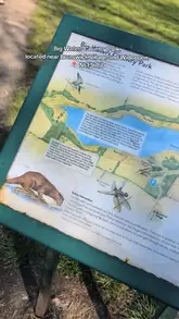 A vlog-style video documenting a family trip to Big Waters Country Park, highlighting the walking paths, lake, and suitability for families with children and dogs.